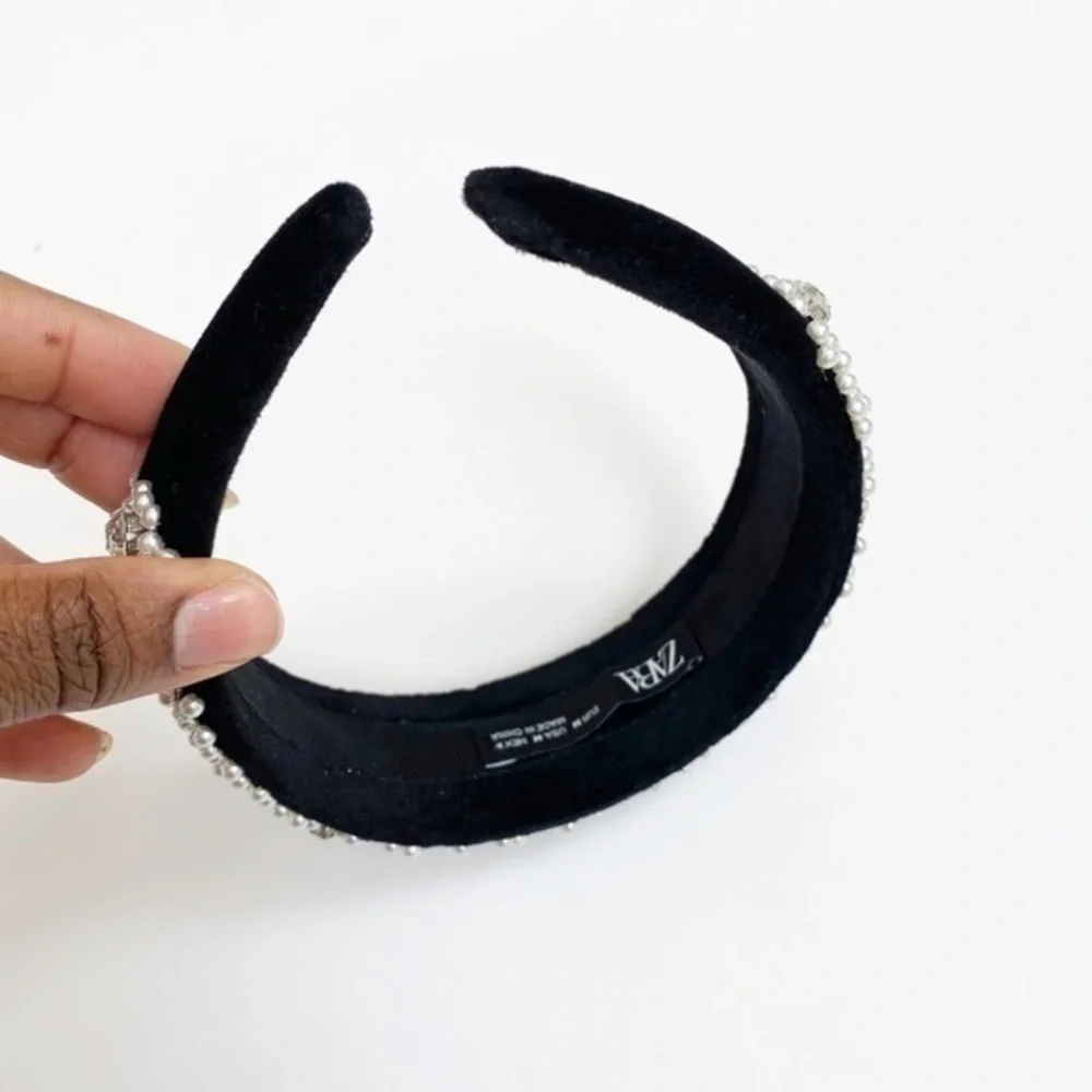 NWOT Zara pearl & rhinestone headband